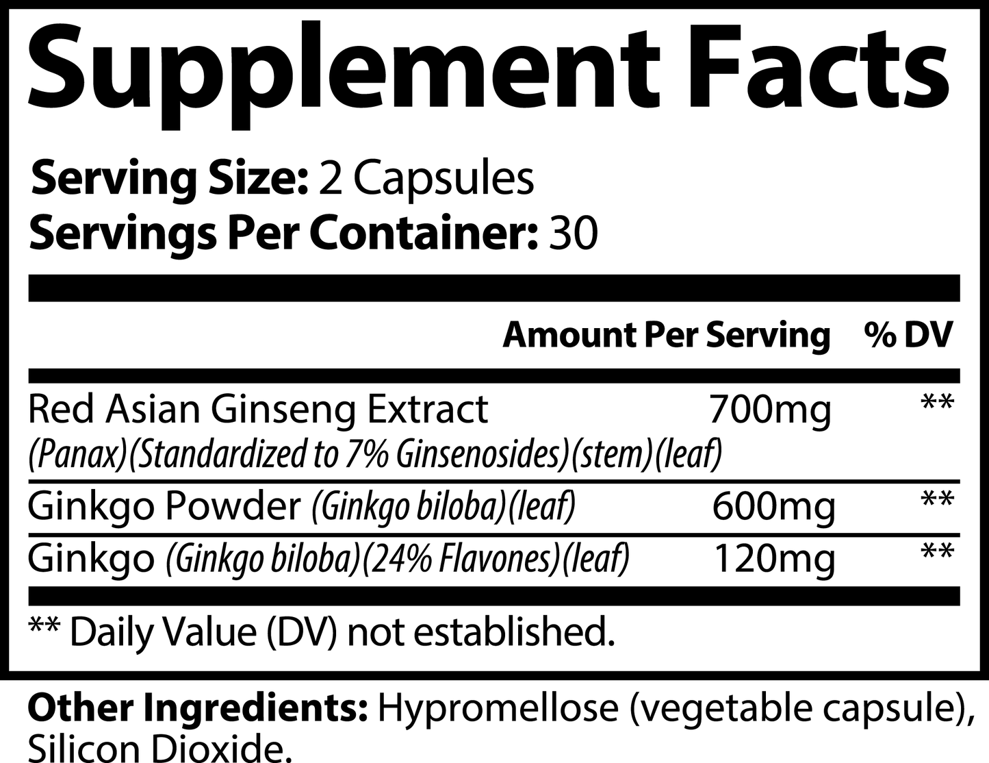 Ginkgo Biloba & Red Ginseng